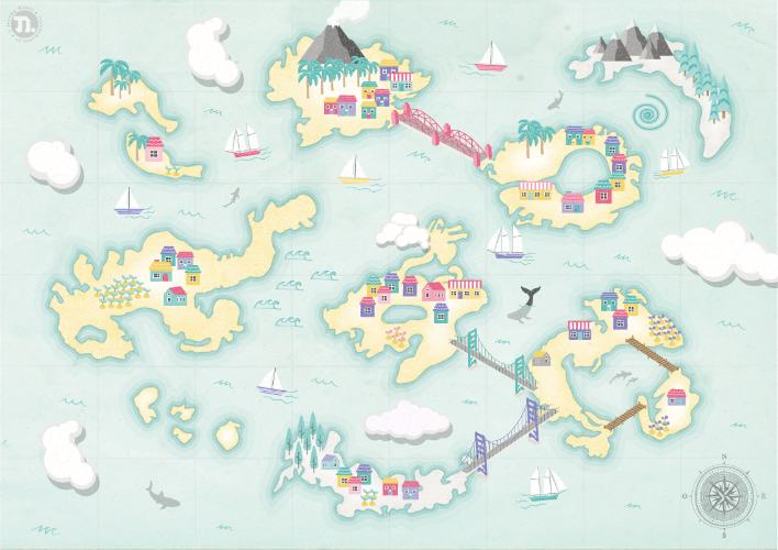 Illustration de la pensée archipélique (© Jérémy Masse)